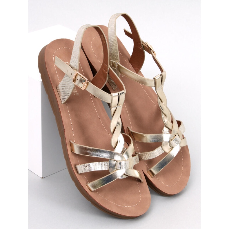 Aguilera Gold Damensandalen golden 1