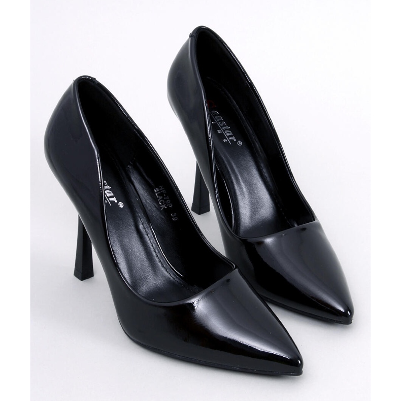 Anika Schwarz lackierte Damen High Heels 1