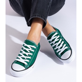 SHELOVET Grüne Vico-Low-Sneaker für Damen 1