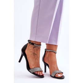 Damen-Sandalen mit hohem Absatz und Jets in Schwarz von Perfecto 1