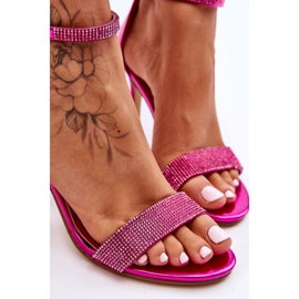 Damen-Sandalen mit hohem Absatz und Fuchsia Perfecto rosa 2