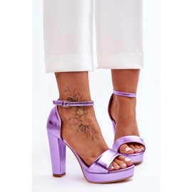 Lila Mandy High Heel Sandalen violett 1