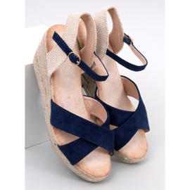 Willa Blue Espadrille-Keilsandalen blau 1