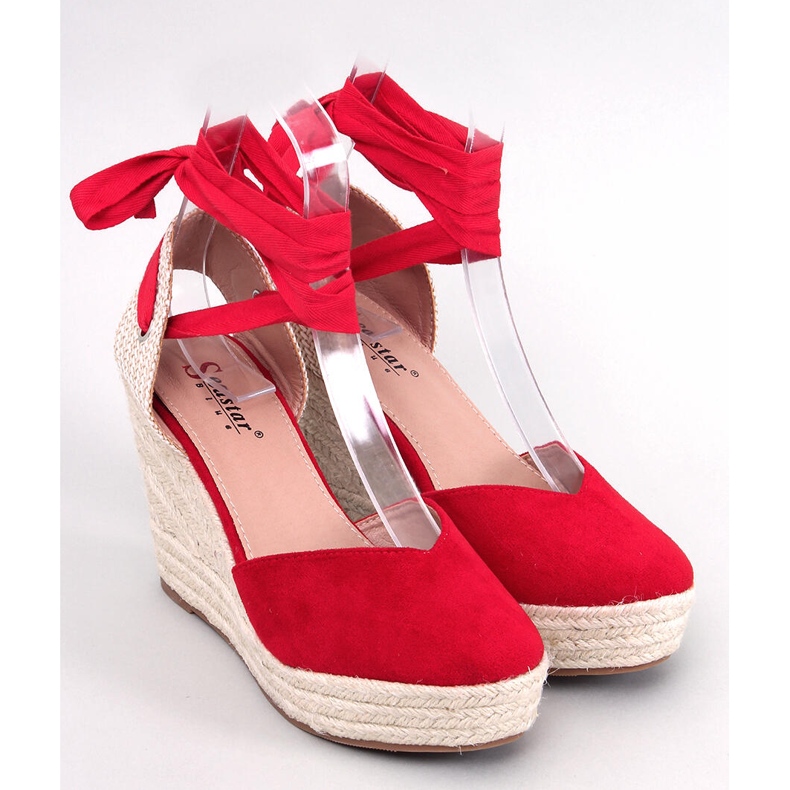 Espadrilles mit Keilabsatz von Francis Red rot 1