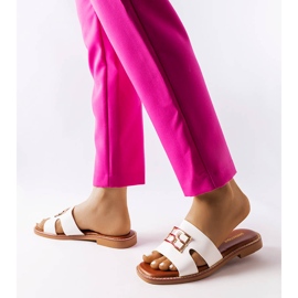 Sabrine weiße Flip-Flops 2