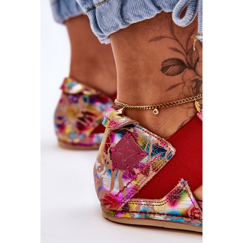 Ledersandalen mit Rahmen Maciejka 03375-44 Pink rosa 2