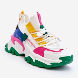 PS1 Slip-on Sock Sneakers für Damen Weiß-Grün Keaton 1