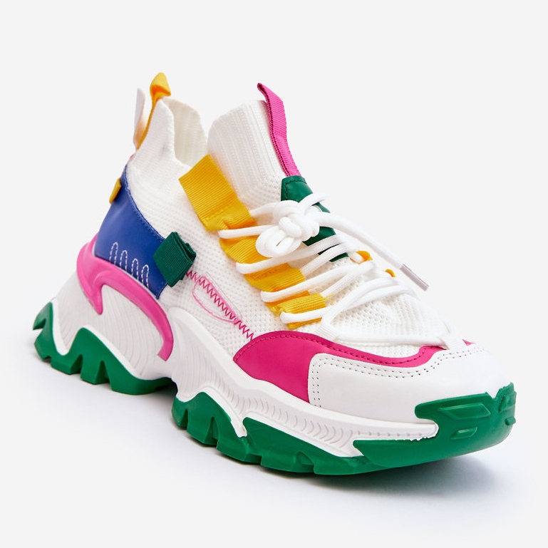 PS1 Slip-on Sock Sneakers für Damen Weiß-Grün Keaton 1