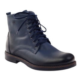 Stiefel mit Reißverschluss Nikopol 660 marineblau navy blau 1
