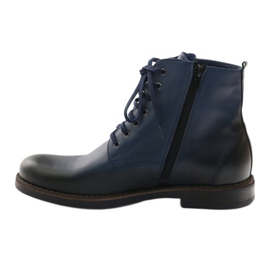Stiefel mit Reißverschluss Nikopol 660 marineblau navy blau 2