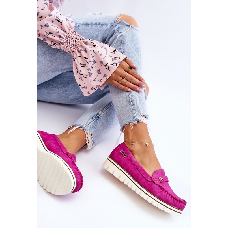 PS1 Damen-Loafer auf der Plattform Fuchsia Mirren rosa 1