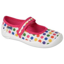 Befado Girls 'Pantoffeln 114x494 mit farbenfrohen Punkten rosa 2