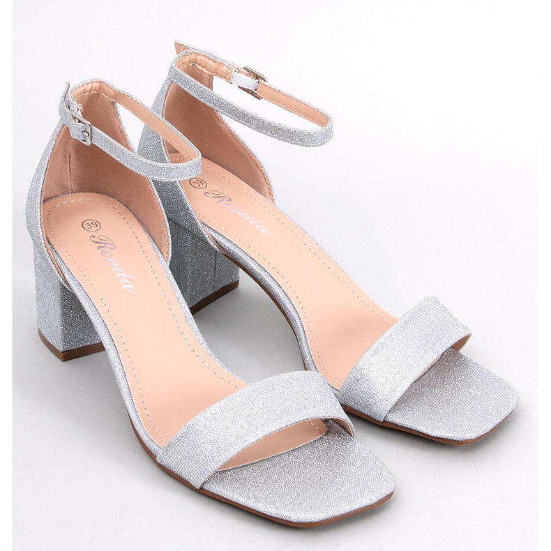 Meghan Silver-Sandalen mit Absatz silber- 1