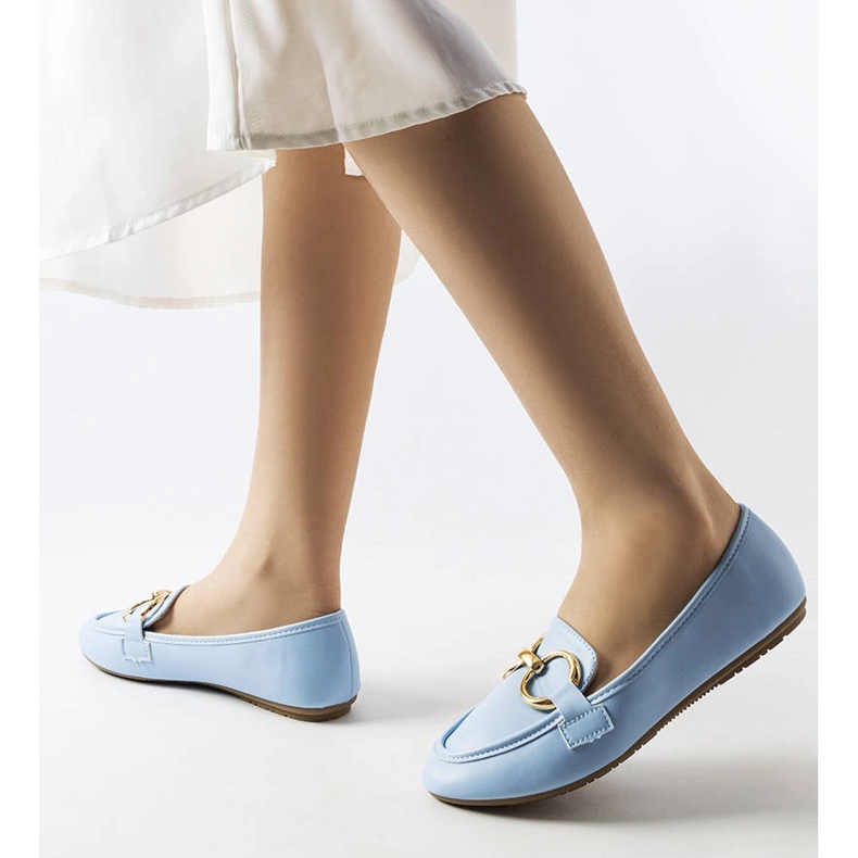 Blaue Couturier-Loafer für Damen 1