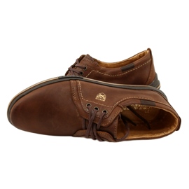 Polbut Leder-Herrenschuhe 343 DK.Camel braun 4