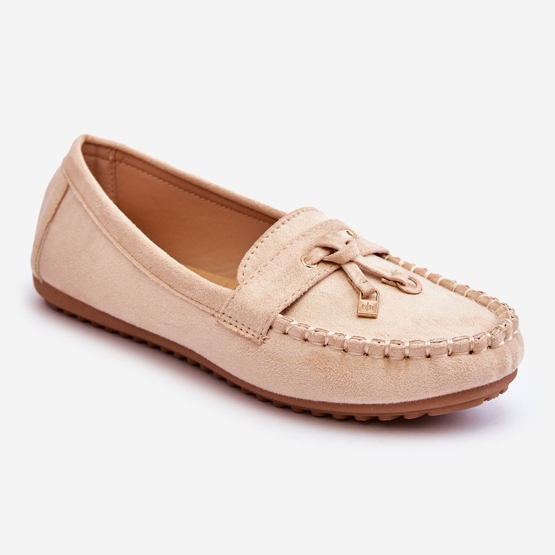 PS1 Klassische Wildleder-Loafer Beige Good Time 1
