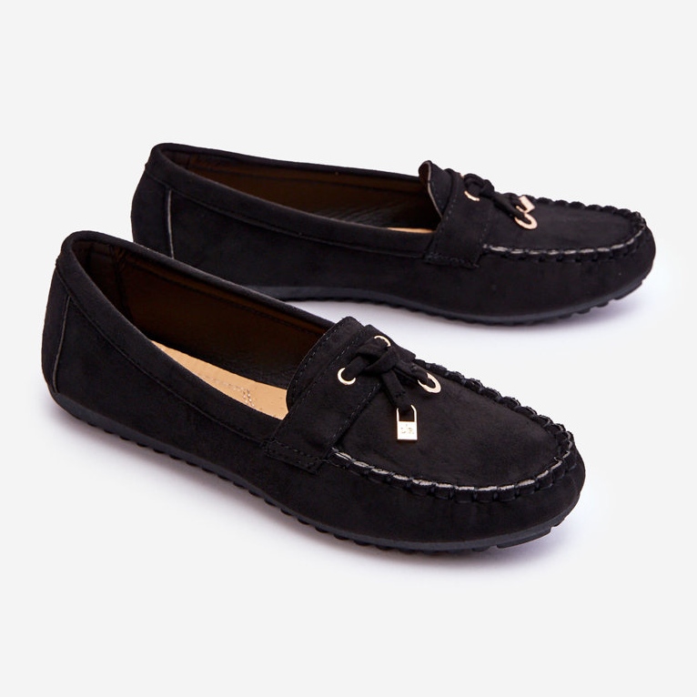 PS1 Klassische schwarze Wildleder-Loafer Gute Zeit 2