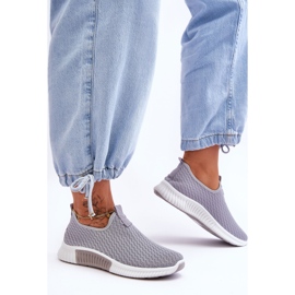 PM1 Klassische Slip-on-Sneakers in Grau von Frankie 1