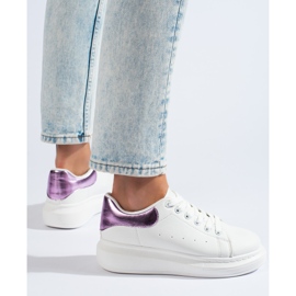 Weiße Shelovet-Sportschuhe für Damen 1