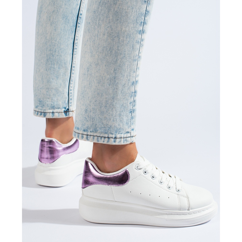 Weiße Shelovet-Sportschuhe für Damen 1