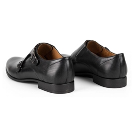 Kampol Herren formale Monki-Schuhe 341/15 schwarz 5