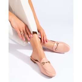 Vinceza Puderpantoffeln für Damen rosa 1