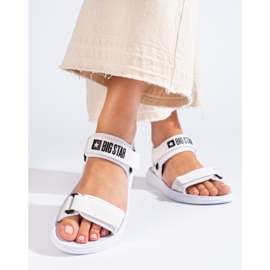 Weiße Damensandalen Big Star HH274A026 1