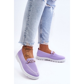 PM1 Alena Slip-On-Sneaker für Damen mit Verzierung Lila violett 1