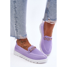 PM1 Alena Slip-On-Sneaker für Damen mit Verzierung Lila violett 2