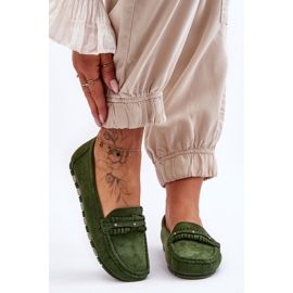 PG1 Damen-Loafer aus Wildleder in Grün Clorie 2