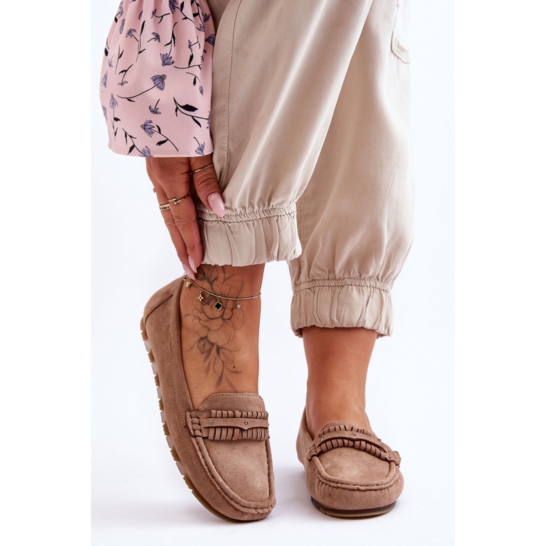 PG1 Damen-Loafer aus Wildleder Beige Clorie 1