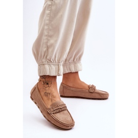 PG1 Damen-Loafer aus Wildleder Beige Clorie 2