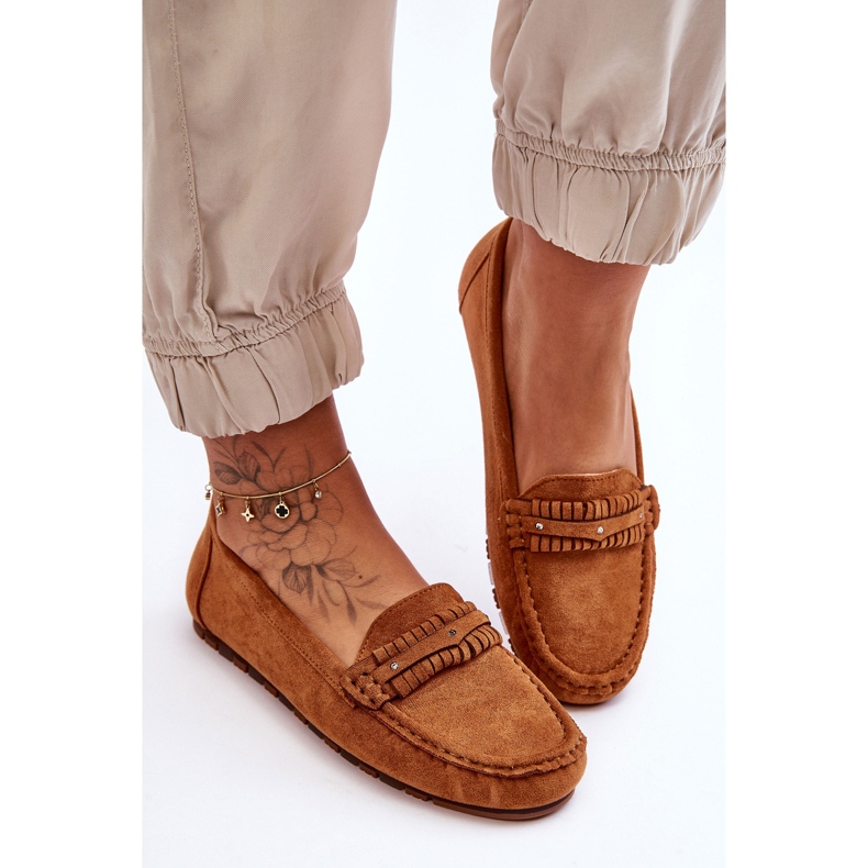 PG1 Camel Clorie Damen-Loafer aus Wildleder braun 1