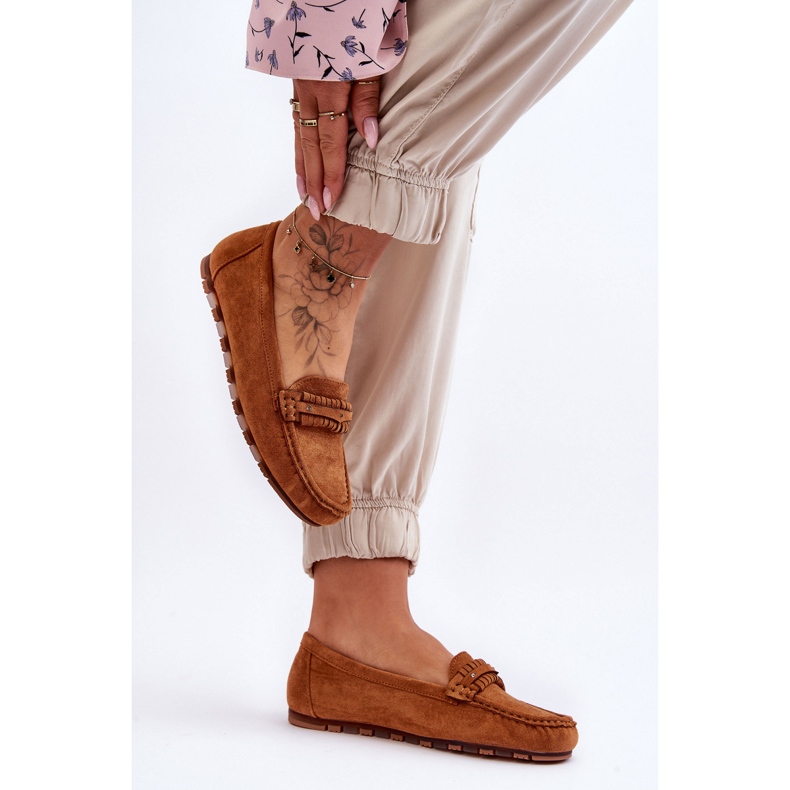 PG1 Camel Clorie Damen-Loafer aus Wildleder braun 2