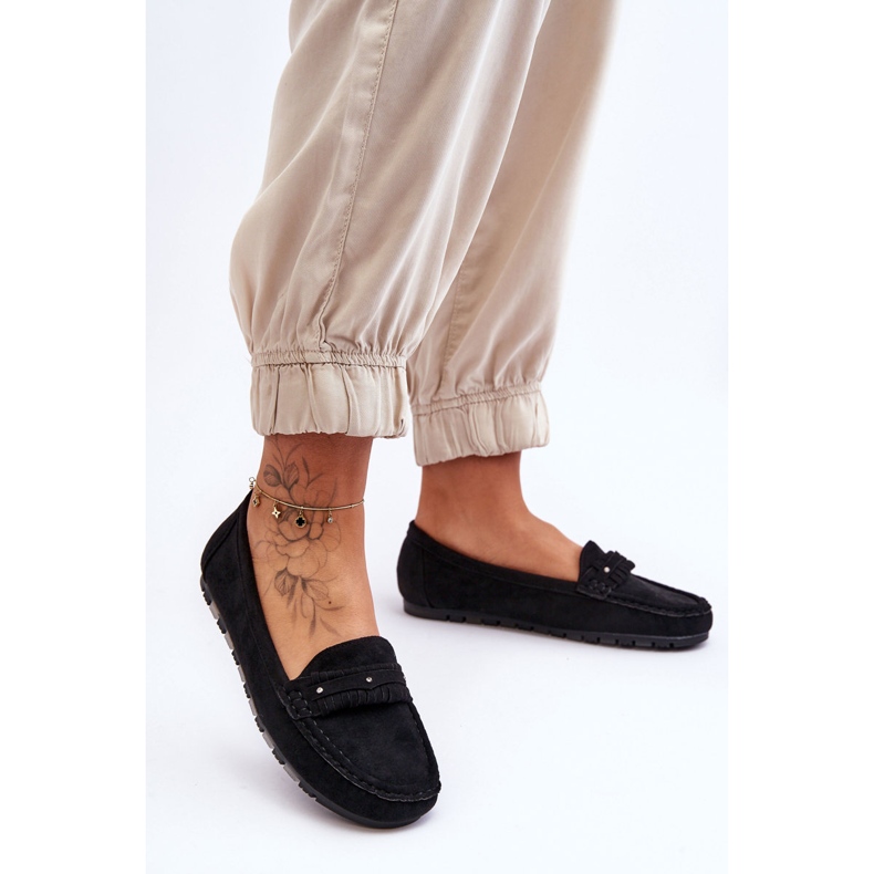 PG1 Damen-Loafer aus Wildleder in Schwarz von Clorie 1