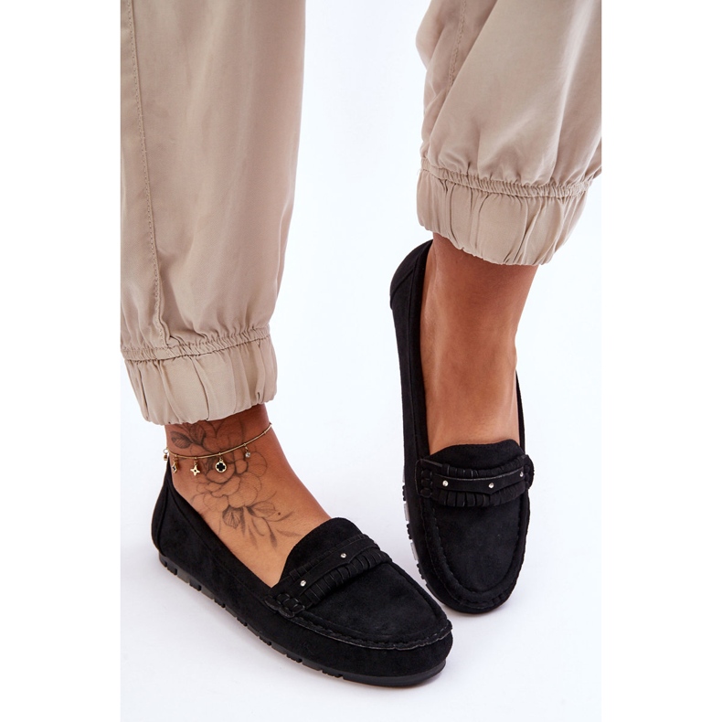 PG1 Damen-Loafer aus Wildleder in Schwarz von Clorie 2