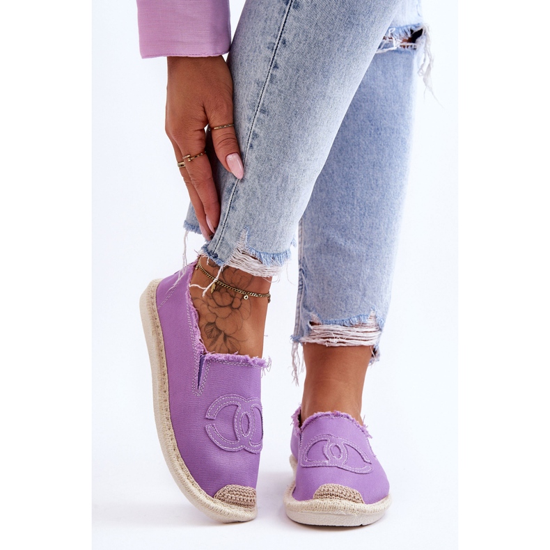 Klassische Damen-Espadrilles Violet Flaure violett 2