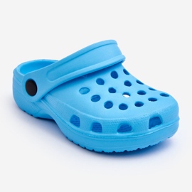 WJ1 Baby Foam Crocs Slides Hellblau Percy 1
