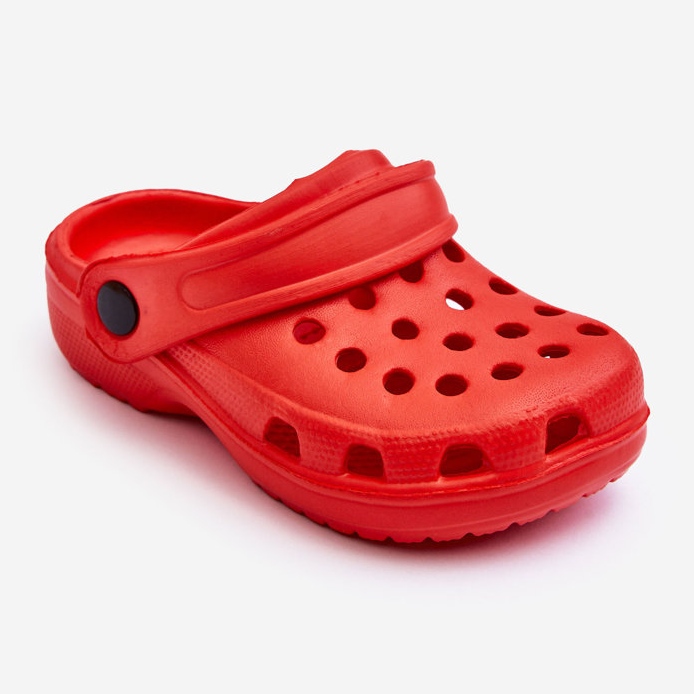 WJ1 Schaumstoff-Crocs-Slides für Kinder, Red Percy rot 1