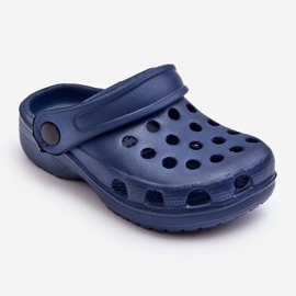 Schaum-Crocs-Sandalen für Kinder, Marineblau, Percy 1