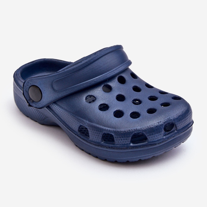 Schaum-Crocs-Sandalen für Kinder, Marineblau, Percy 1