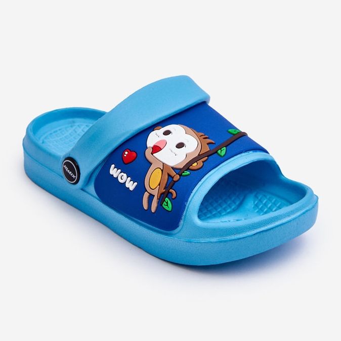 WJ1 Leichte Kinder-Sandalen mit Tiermotiv in Blau von Rico 1