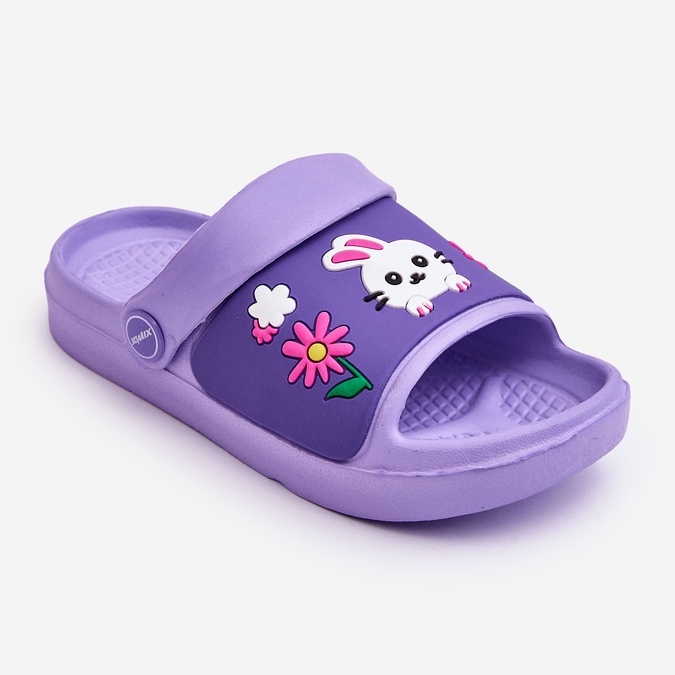 WJ1 Leichte Kindersandalen mit Tiermotiven Violet Rico lila 1