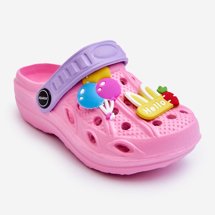 WJ1 Leichte Crocs-Sandalen aus Schaumstoff für Kinder, Pink Sweets rosa 1