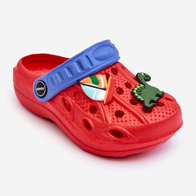 Leichte Crocs-Hausschuhe aus Schaumstoff für Kinder, Red Sweets rot 1