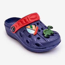 Leichte Crocs-Sandalen aus Schaumstoff für Kinder in Marineblau 1