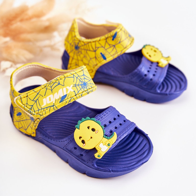 Leichte Schaumstoff-Kindersandalen mit Klettverschluss, Marineblau, Asti 1