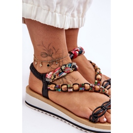 Bequeme Damen-Keilsandalen Schwarz Jodie 2