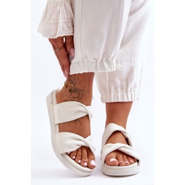 Flache Damensandalen Big Star LL274A121 Weiß 2