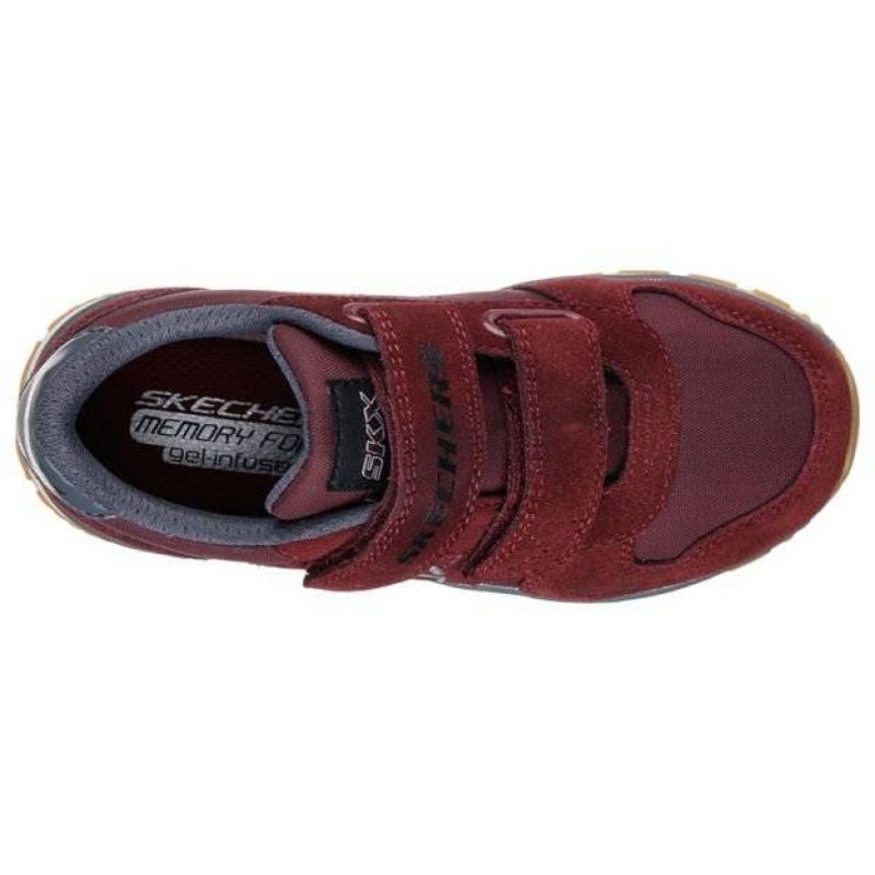 Schuhe Skechers Throwbax Jr 97360L/BURG rot 2